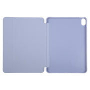 For iPad 10.9 2022 / Air 5 / Air 4 GEBEI 3-folding Holder Shockproof Flip Leather Tablet Case(Light Purple)