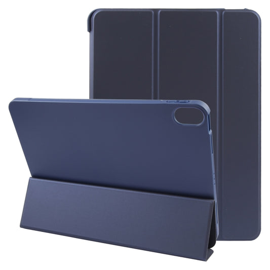 For iPad 10.9 2022 / Air 5 / Air 4 GEBEI 3-folding Holder Shockproof Flip Leather Tablet Case(Dark Blue) - free shipping - PMC Jewellery - Order now!