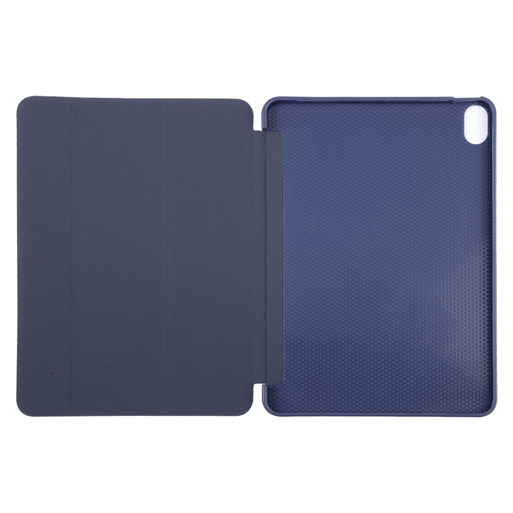 For iPad 10.9 2022 / Air 5 / Air 4 GEBEI 3-folding Holder Shockproof Flip Leather Tablet Case(Dark Blue) - free shipping - PMc TechLife - Order now!