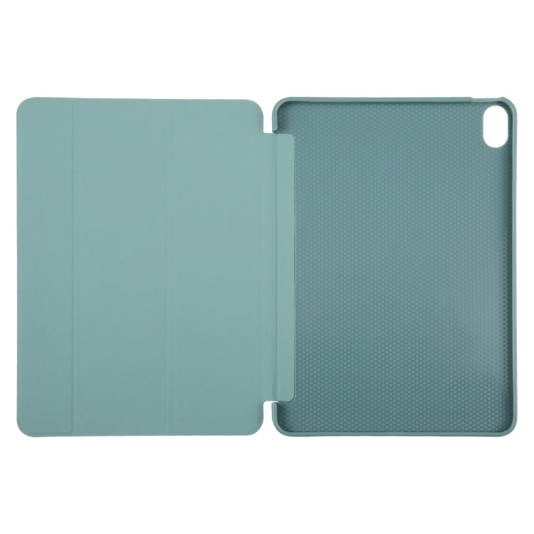 For iPad 10.9 2022 / Air 5 / Air 4 GEBEI 3-folding Holder Shockproof Flip Leather Tablet Case(Dark Green) - free shipping - PMc TechLife - Order now!