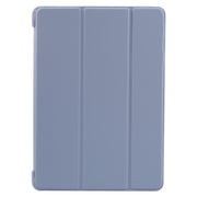 For iPad 9.7 2018 & 2017 / Air / Air2 GEBEI 3-folding Holder Shockproof Flip Leather Tablet Case(Light Purple)