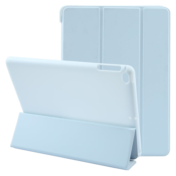 For iPad 9.7 2018 & 2017 / Air / Air2 GEBEI 3-folding Holder Shockproof Flip Leather Tablet Case(Sky Blue) - free shipping - PMc TechLife - Order now!