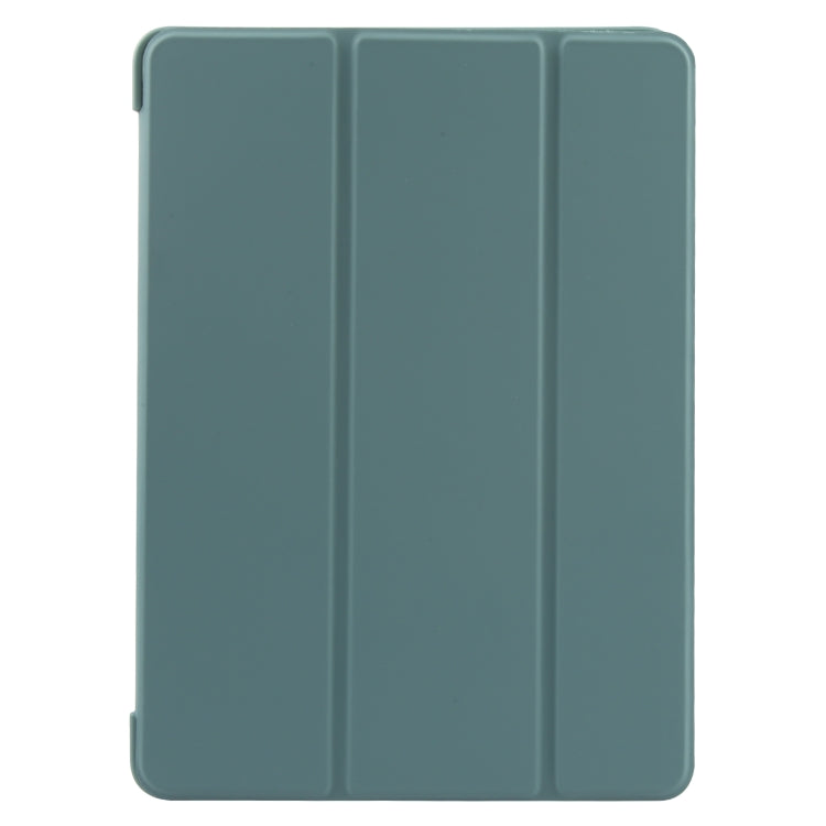 For iPad 9.7 2018 & 2017 / Air / Air2 GEBEI 3-folding Holder Shockproof Flip Leather Tablet Case(Dark Green) - free shipping - PMc TechLife - Order now!