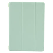 For iPad 9.7 2018 & 2017 / Air / Air2 GEBEI 3-folding Holder Shockproof Flip Leather Tablet Case(Green)