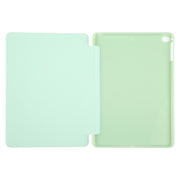For iPad 9.7 2018 & 2017 / Air / Air2 GEBEI 3-folding Holder Shockproof Flip Leather Tablet Case(Green)