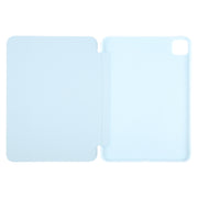For iPad Air 11 2025 / 2024 GEBEI 3-folding Holder Shockproof Flip Leather Tablet Case(Sky Blue)