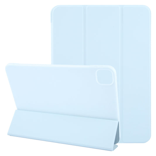 For iPad Pro 11 2024 GEBEI 3-folding Holder Shockproof Flip Leather Tablet Case(Sky Blue) - free shipping - PMC Jewellery - Order now!