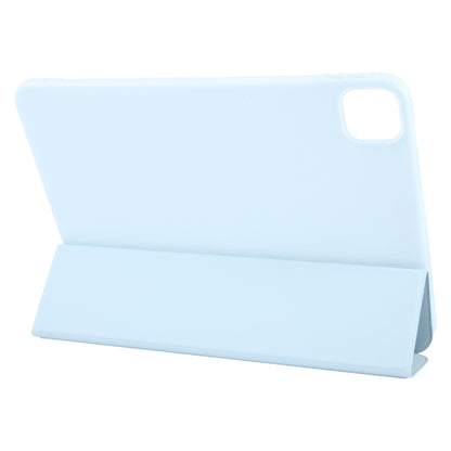 For iPad Pro 11 2024 GEBEI 3-folding Holder Shockproof Flip Leather Tablet Case(Sky Blue) - free shipping - PMC Jewellery - Order now!