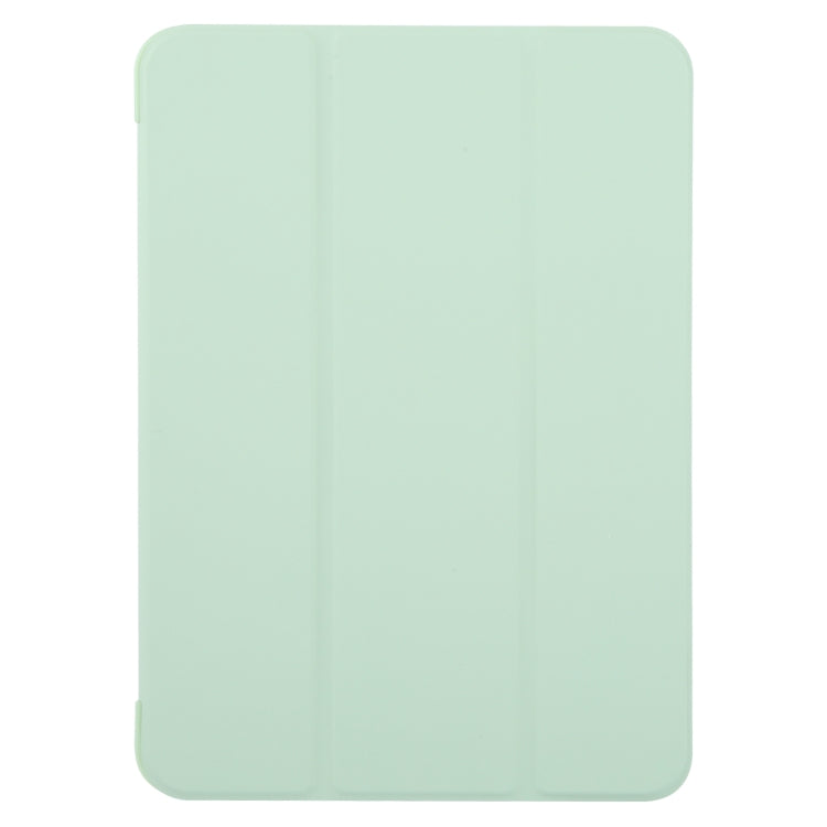 For iPad Pro 11 2024 GEBEI 3-folding Holder Shockproof Flip Leather Tablet Case(Green)