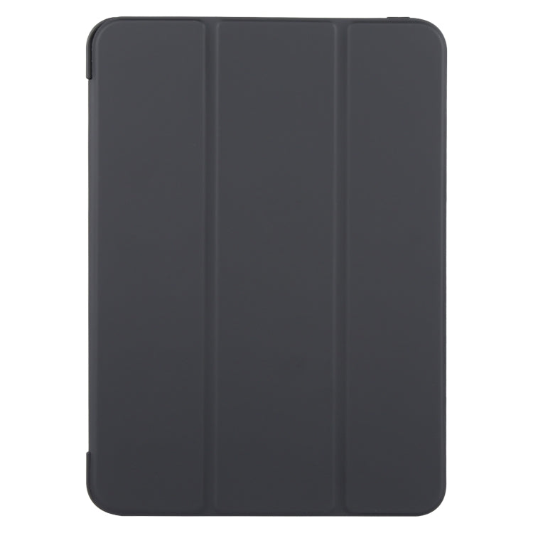 For iPad Air 13 2025 / 2024 GEBEI 3-folding Holder Shockproof Flip Leather Tablet Case(Black)