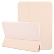 For iPad Air 13 2024 GEBEI 3-folding Holder Shockproof Flip Leather Tablet Case(Pink) - iPad Air 13 2024 Cases by GEBEI | Online Shopping South Africa | PMC TechLife | Buy Now Pay Later Mobicred