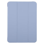 For iPad Pro 13 2024 GEBEI 3-folding Holder Shockproof Flip Leather Tablet Case(Light Purple)