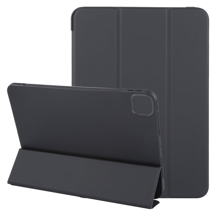 For iPad Pro 13 2024 GEBEI 3-folding Holder Shockproof Flip Leather Tablet Case(Black) - iPad Pro 13 2024 Cases by GEBEI | Online Shopping South Africa | PMC TechLife | Buy Now Pay Later Mobicred