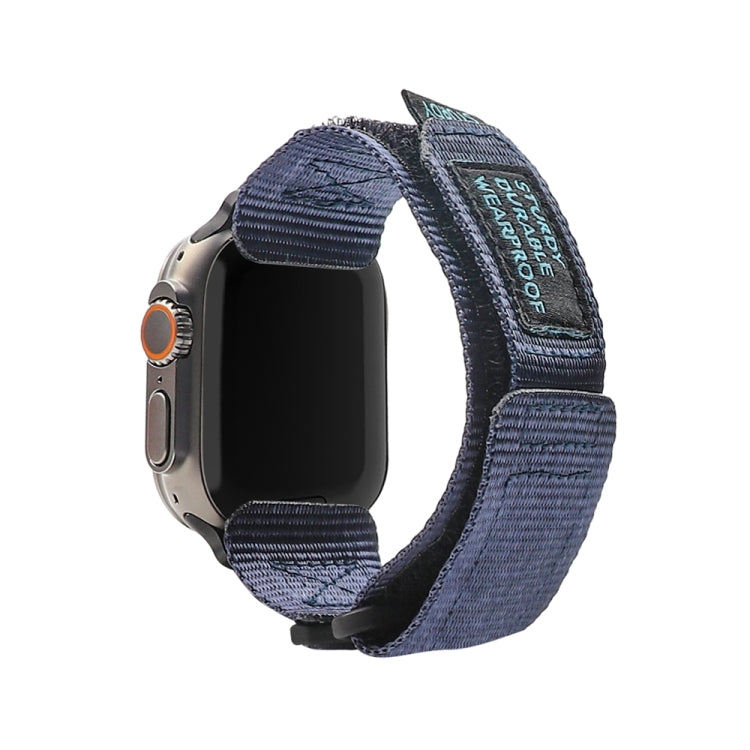 Nylon Two Section Watch Band For Apple Watch Ultra 2 49mm(Blue)
