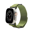 Nylon Two Section Watch Band For Apple Watch Ultra 2 49mm(Dark Green) - Watch Bands by PMC TechLife | Online Shopping South Africa | PMC TechLife | Buy Now Pay Later Mobicred