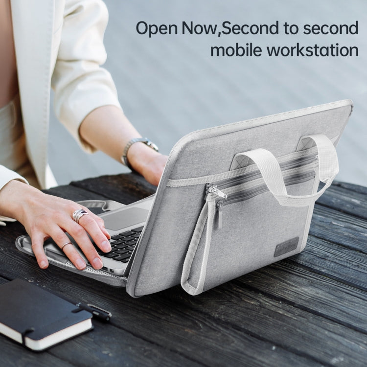 15-16 inch Oxford Fabric Portable Laptop Handbag(Black) - 15 inch by PMC Jewellery | Online Shopping South Africa | PMC Jewellery | Buy Now Pay Later Mobicred