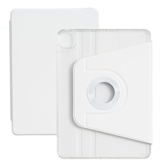 For iPad Pro 13 2024 Magnetic Split Leather Smart Tablet Case(White)