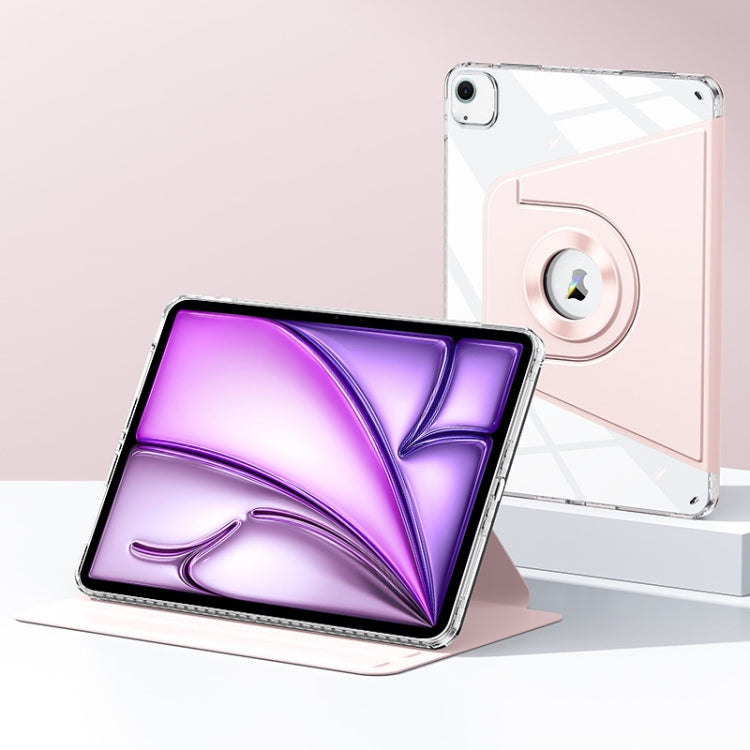 For iPad Air 11 2024 Magnetic Split Leather Smart Tablet Case(Pink) - iPad Air 11 2024 Cases by PMC TechLife | Online Shopping South Africa | PMC TechLife | Buy Now Pay Later Mobicred