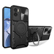 For Motorola Moto E22 / E22i CD Texture Sliding Camshield Magnetic Holder Phone Case(Black) - free shipping - PMC TechLife - Order now!