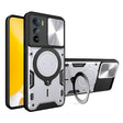 For Motorola Edge 30 CD Texture Sliding Camshield Magnetic Holder Phone Case(Silver) - free shipping - PMC TechLife - Order now!
