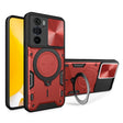 For Motorola Edge 30 Pro CD Texture Sliding Camshield Magnetic Holder Phone Case(Red) - free shipping - PMC TechLife - Order now!