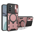 For Motorola Moto G62 CD Texture Sliding Camshield Magnetic Holder Phone Case(Pink) - free shipping - PMC TechLife - Order now!