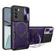 For Motorola Moto G62 CD Texture Sliding Camshield Magnetic Holder Phone Case(Purple) - free shipping - PMC TechLife - Order now!