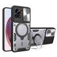 For Motorola Edge 30 Ultra CD Texture Sliding Camshield Magnetic Holder Phone Case(Silver) - free shipping - PMC TechLife - Order now!