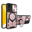 For Motorola Moto G22 / E32 CD Texture Sliding Camshield Magnetic Holder Phone Case(Pink) - free shipping - PMC TechLife - Order now!