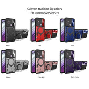 For Motorola Moto G30 / G20 / G10 CD Texture Sliding Camshield Magnetic Holder Phone Case(Black)
