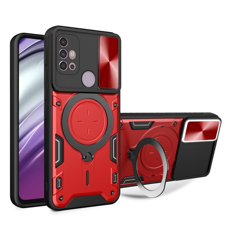 For Motorola Moto G30 / G20 / G10 CD Texture Sliding Camshield Magnetic Holder Phone Case(Red) - free shipping - PMC TechLife - Order now!