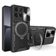 For Motorola Edge 50 Pro Global CD Texture Sliding Camshield Magnetic Holder Phone Case(Black) - free shipping - PMC TechLife - Order now!
