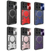 For Motorola Edge 50 Pro Global CD Texture Sliding Camshield Magnetic Holder Phone Case(Red)
