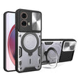 For Motorola Moto G85 CD Texture Sliding Camshield Magnetic Holder Phone Case(Silver) - free shipping - PMC TechLife - Order now!