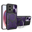 For Motorola Moto G85 CD Texture Sliding Camshield Magnetic Holder Phone Case(Purple) - free shipping - PMC TechLife - Order now!