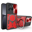 For Motorola Edge 50 Neo CD Texture Sliding Camshield Magnetic Holder Phone Case(Red) - free shipping - PMC TechLife - Order now!
