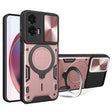 For Motorola Moto G35 CD Texture Sliding Camshield Magnetic Holder Phone Case(Pink) - free shipping - PMC TechLife - Order now!