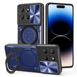 For Motorola Moto G15 CD Texture Sliding Camshield Magnetic Holder Phone Case(Blue) - free shipping - PMC TechLife - Order now!