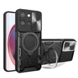 For Motorola Moto G 2025 CD Texture Sliding Camshield Magnetic Holder Phone Case(Black) - free shipping - PMC TechLife - Order now!