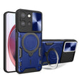 For Motorola Moto G 2025 CD Texture Sliding Camshield Magnetic Holder Phone Case(Blue) - free shipping - PMC TechLife - Order now!