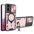 For Motorola Moto G24 Power CD Texture Sliding Camshield Magnetic Holder Phone Case(Pink) - free shipping - PMC TechLife - Order now!
