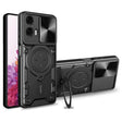 For Motorola Moto G24 Power CD Texture Sliding Camshield Magnetic Holder Phone Case(Black) - free shipping - PMC TechLife - Order now!