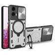 For Motorola Moto G24 Power CD Texture Sliding Camshield Magnetic Holder Phone Case(Silver) - free shipping - PMC TechLife - Order now!