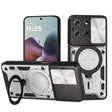 For Motorola Moto G56 5G CD Texture Sliding Camshield Magnetic Holder Phone Case(Silver) - free shipping - PMC TechLife - Order now!