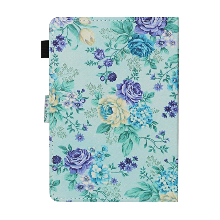 For 10 inch Universal Tablet PC Flower Pattern Horizontal Flip Leather Case with Card Slots & Holder(Purple Flower) - 10 - 11 inch by PMC TechLife | Online Shopping South Africa | PMC TechLife | Buy Now Pay Later Mobicred