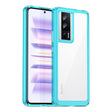 For Xiaomi Poco F5 Pro Colorful Series Acrylic Hybrid TPU Phone Case(Transparent Blue) - free shipping - PMC TechLife - Order now!