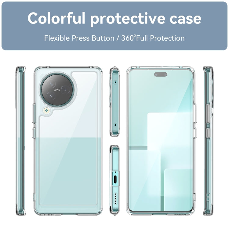 For Xiaomi Civi 3 Colorful Series Acrylic Hybrid TPU Phone Case(Transparent) - Xiaomi Cases by PMC TechLife | Online Shopping South Africa | PMC TechLife | Buy Now Pay Later Mobicred