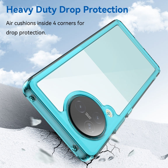 For Xiaomi Civi 3 Colorful Series Acrylic Hybrid TPU Phone Case(Transparent Blue)