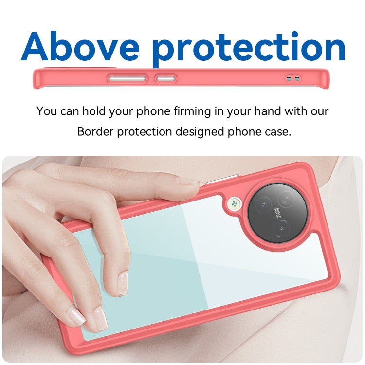 For Xiaomi Civi 3 Colorful Series Acrylic Hybrid TPU Phone Case(Red) - Xiaomi Cases by PMC TechLife | Online Shopping South Africa | PMC TechLife | Buy Now Pay Later Mobicred