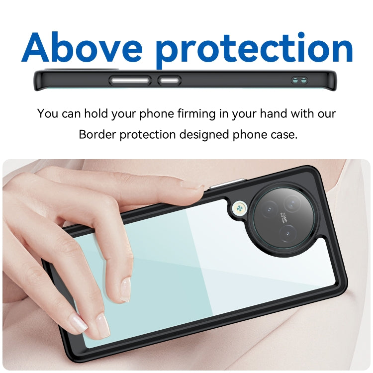 For Xiaomi Civi 3 Colorful Series Acrylic Hybrid TPU Phone Case(Black) - Xiaomi Cases by PMC TechLife | Online Shopping South Africa | PMC TechLife | Buy Now Pay Later Mobicred